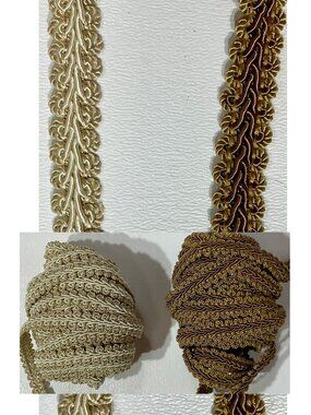 Bundle of Gimp Ribbon Yardage .5" Wide